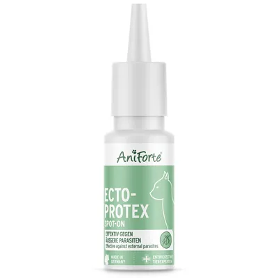 Produktbild von AniForte Ectoprotex Spot On für Katzen 50 ml - Effektive Zeckenschutz & Parasitenabwehr, langanhaltendes Repellent zur Abwehr von Zecken & Flöhen
