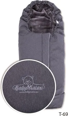 Productafbeelding van Slaapzak voor kinderwagen Triton, grafietkleur, model TDST-69