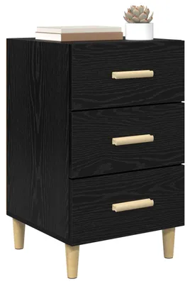 Zdjęcie produktu dla vidaXL Stolik nocny o wyglądzie czarnego dębu 40 x 40 x 66 cm materiał drewnopochodny