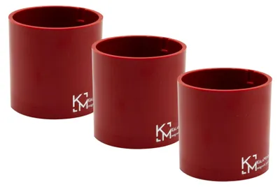 Produktbild von magnetische Zylinder (6,5 cm) – Magnetische Stifthalter, Markerhalter, Blumentöpfe für Magnettafeln, Kühlschränke und Metalloberflächen – Rot