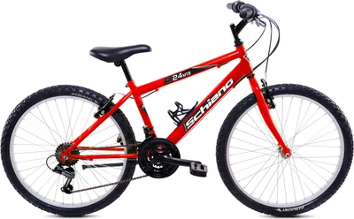 Image de F.lli Schiano Mtb 24" - VTT Homme, Roues 24", 18 Vitesses, Cadre Acier, Avec Accessoires - Couleur Rouge