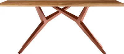 Produktbild von SIT Möbel Esszimmertisch aus Teak-Holz 240 cm | Platte 50 mm natur | Gestell Metall antikbraun | B 240 x T 100 x H 73 cm | 15513-00 | Serie TABLES & CO