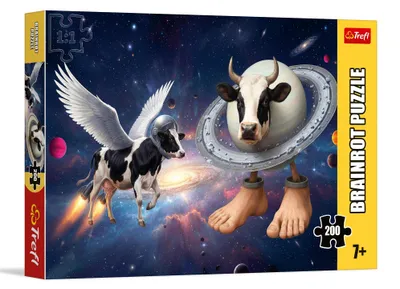 Obrázek produktu pro Puzzle TREFL BrainRots: Šílená kráva 200 dílků