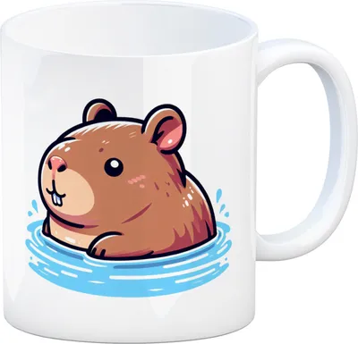 Produktbild von Capybara Comic Kaffeebecher
