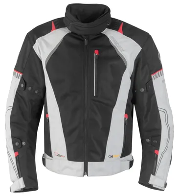 Obrázek produktu pro Germot X-Air Evo Pro Dámská textilní bunda na motorku Barva: světle šedá/černá, Velikost: 38