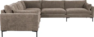 Produktbild von Zuiver Summer Ecksofa 7-Sitzer Coffee/ Taupe