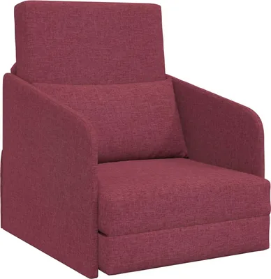Obrázok produktu pre vidaXL Rozkladacia pohovka vínová červená 65 x 80 x 83 cm látka