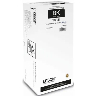 Immagine prodotto di Epson T8381 - 318,1 ml - Nero - Inchiostro di ricarica - per WorkForce Pro WF-R5190, WF-R5190DTW, WF-R5690, WF-R5690DTWF, WF-