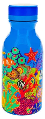 Isolierflasche 40 cl, Edelstahl, 18,2 x 6,8 cm, blau