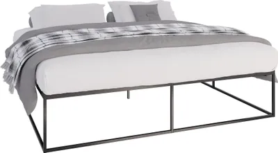 Obrázok produktu pre Kovová posteľ Scala - 200x200, v46 cm - Čierna
