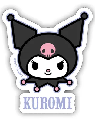 Produktbild von Spreadshirt Kuromi Portrait Sticker Aufkleber, 10 x 10 cm, Mattweiß