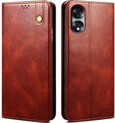 Produktbild von Honor 70 Hülle, Leder Flip Brieftasche Schutzhülle mit Standfunktion für Honor 70 Rot