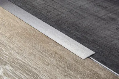 Produktbild von HexPro Übergangsprofil 100cm Übergangsleiste 30mm, 1mm Stärke aus Nirosta V2A Edelstahl Übergangsschiene (silber gebürstet)