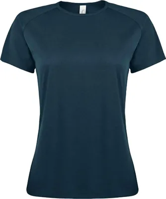 Image de SOLS - T-shirt « Sporty » pour femmes à manches raglan LT2069 (M) (bleu pétrole)