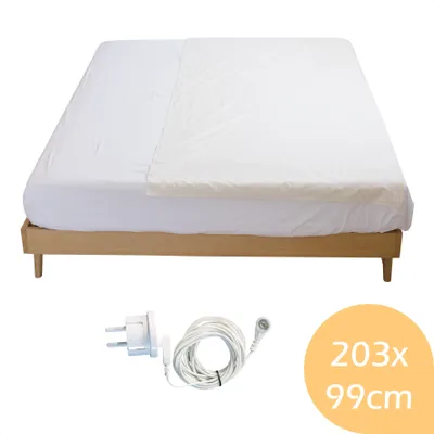 Produktbild von Earthle Earthing Sheet - Erdungstuch - Erdungslaken - Erdung - Grounding - Baumwolle (203x99cm)