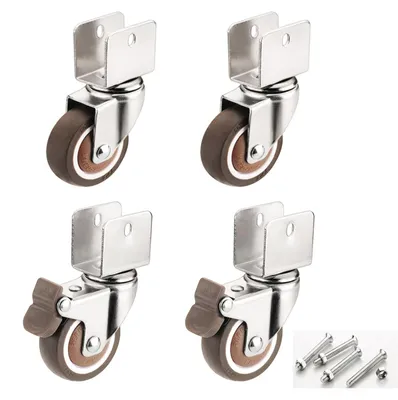 Immagine prodotto di Solidchoice - Ruote per mobili con freno - 4 ruote girevoli da 50 mm per mobili