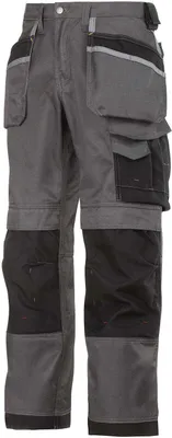 Produktbild von Snickers 3212 DuraTwill™ Hose mit Holstertaschen 7404 muted black-schwarz 54