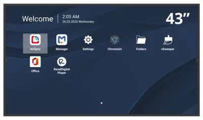 Produktbild von Viewsonic CDE4331-1C, Digital Signage Flachbildschirm, 109,2 cm (43"), LCD, 3840 x 2160 Pixel, WLAN, 24/7