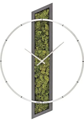 Productafbeelding van AMS W9605 wandklok met houten behuizing en mos