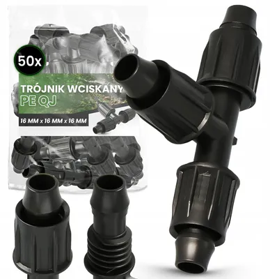 Obrázek produktu pro TRCR T-kus PE 16mm pro závlahový systém 50ks