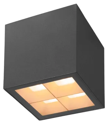 Imagen del producto de SLV 1007461 S-CUBE, foco empotrable de techo LED, 2700/3000K, 15W, PHASE, ángulo de haz de 80°, color antracita