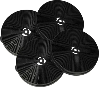 Produktbild von vhbw 4x Aktivkohlefilter kompatibel mit Respekta CH112060W Dunstabzugshaube - 17,5 cm