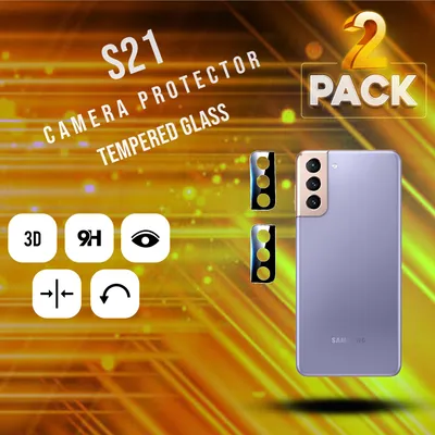 Produktbild von 2-Pack Samsung Galaxy S21 Displayschutzfolie - Gehärtetes Glas 9H - Super Qualität 3D