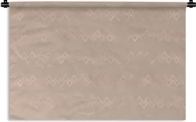Produktbild von MuchoWow® Wandteppich Wandbehang Muster - Rosa - Roségold 60x40 cm Tapisserie Dekoration Wandtuch - Wanddekorationen