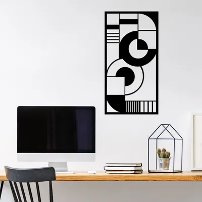 Produktbild von Wallity, Hypnosis- TNL2057, Schwarz, Sonstige Wohndekorationen, 37 x 71 cm, 100% Metall (Dicke: 1