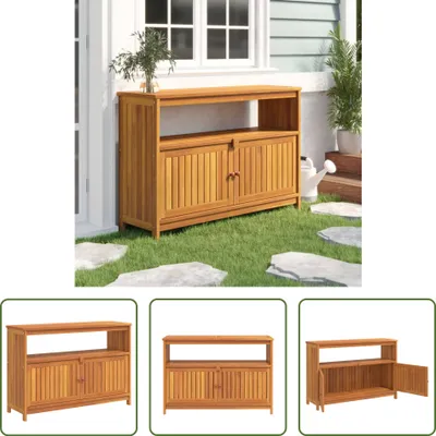 Zdjęcie produktu dla The Living Store Stolik ogrodowy 110x35x75 cm z litego drewna akacjowego