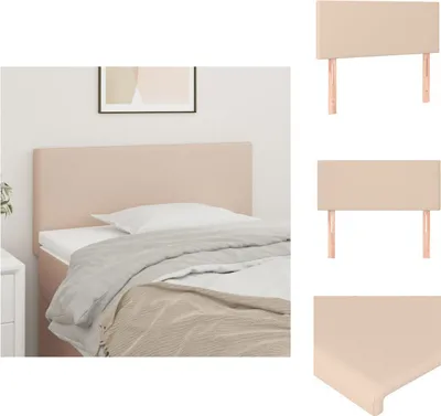 Produktbild von vidaXL Kopfteil Cappuccino-Braun 90x5x78/88 cm Kunstleder -  Kopf- & Fußenden