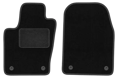 Produktbild von Velours-Fußmatten Vorne für Dodge Durango III 2010-2020 (7-Sitzer) – 2-tlg, Schwarz, passgenau – Wielganizator LUX