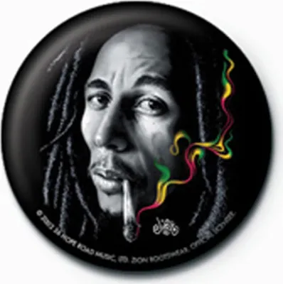 Produktbild von Marley, Bob - Button Badge - Bob Marley - Smoke
