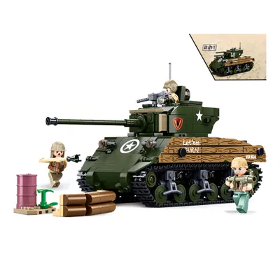 Image de Sluban Army WW2 M38-B1110 Battle Tank M4A3 Sherman
