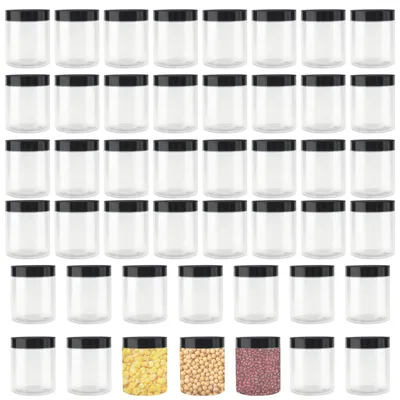 46er-Set 250 ml durchsichtige Plastikdosen mit Deckel