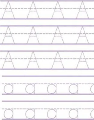 Produktbild von Übungsbuch zum Nachzeichnen von ABC-Buchstaben für Kinder: Alphabet schreiben lernen. Handschrift-Aktivitätsbuch für Vorschulkinder, Kindergärten