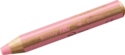 Produktbild von Stabilo - farbiger Bleistift 880 Woody 3 in 1 Pastellrosa | 5 Stücke
