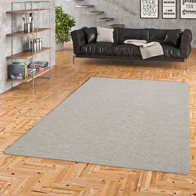 Produktbild von Sisal-Optik Designer Flachgewebe Teppich Pure Hellgrau Meliert, Größe:80x160 cm