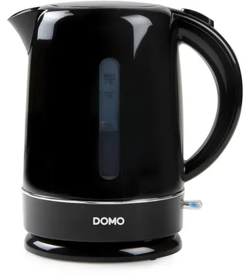 Immagine prodotto di Domo DO9256WK, 1,7 l, 2200 W, nero, plastica, indicatore del livello dell'acqua, senza fili