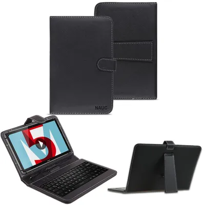 Produktbild von Tastatur Tasche Huawei MediaPad M5 Lite Keyboard USB Hülle QWERTZ 10.1 Zoll Case