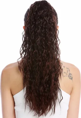 Produktbild von WIG ME UP Zopf Pferdeschwanz Lang Lockig Krepplocken Mahagoni Braun Mix N461-V-2T33