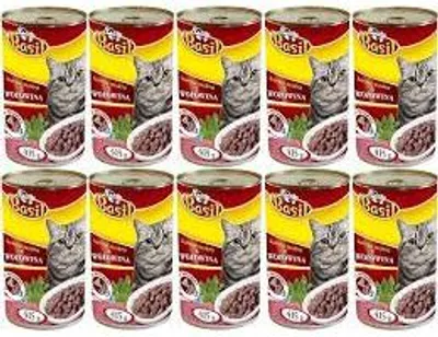 Zdjęcie produktu dla Karma mokra Basil 415g z wołowiną dla kota 10szt.