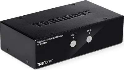 Obrázok produktu pre Trendnet TK-241DP Tastatur/Video/Maus (KVM)-Switch Schwarz