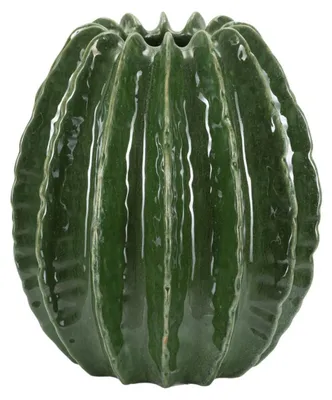 Image de Vase Cactus Ball en céramique verte en forme de cactus globuleux