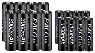 Obrázok produktu pre Nabíjateľné batérie, NiMH, široká kompatibilita, 8 AA a 8 AAA