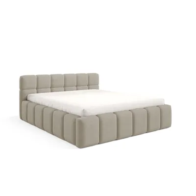 Image de Lit Tapissé NUBO Medium 160x200 cm avec coffre de rangement - QUELLE 05
