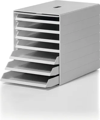 Produktbild von DURABLE Schubladenbox IDEALBOX PLUS 7, 1712001050 grau