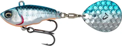 Produktbild von Savage Gear Fat Tail Spin (NL) Blue Silver 6,5 cm 12,5 g Wobbler