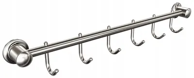 Imagen del producto de Soporte para toallas con ganchos, cromado, 522 mm, modelo 058CC