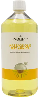 Productafbeelding van Jacob Hooy Massageolie met natuurlijke arnica (1000 ml)